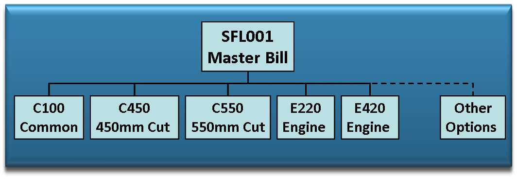 Create the Planning Bill of Materials (BOM) 