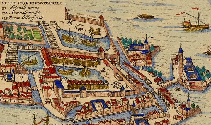 The Venetian Arsenal was the biggest and more efficient shipyard of the Renaissance, and the reason why Venice was capable of standing up to the Turks for three hundred years and seven wars.